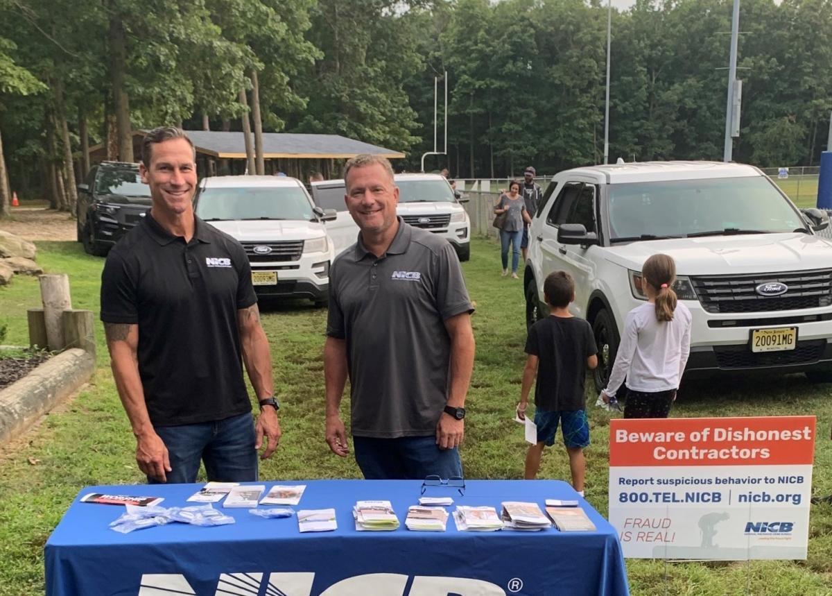 SA Rumpf (left) and SA Dailey (right) at National Night Out in Monroe Township, NJ